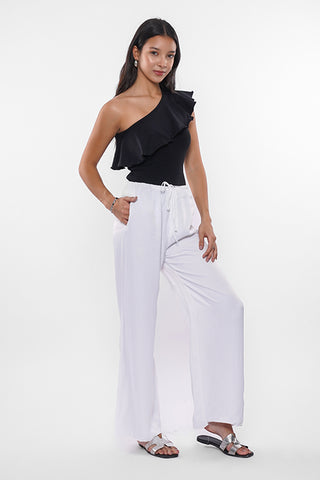 One Shoulder Ruffle Top