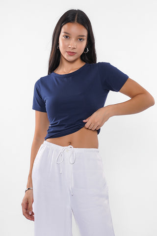 Roundneck Cropped Top