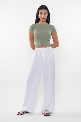 Ribbed Basic Cropped Top