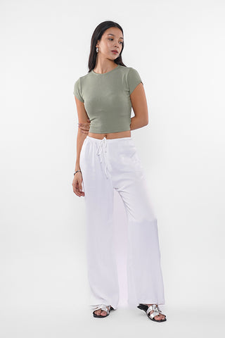 Ribbed Basic Cropped Top