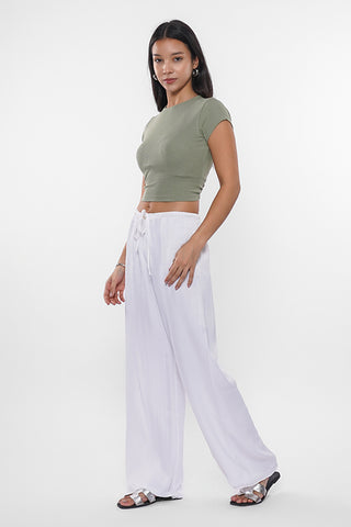 Ribbed Basic Cropped Top