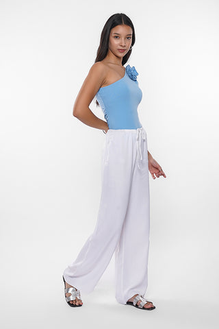 One shoulder corsage top