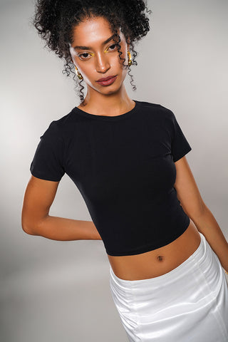 Roundneck Cropped Top