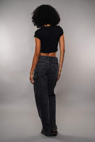 Ribbed Basic Cropped Top