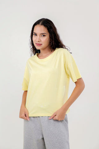 Boxy-Style Cropped T-shirt