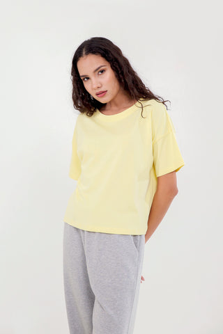 Boxy-Style Cropped T-shirt