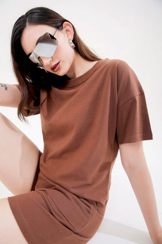 Boxy-Style Cropped T-shirt