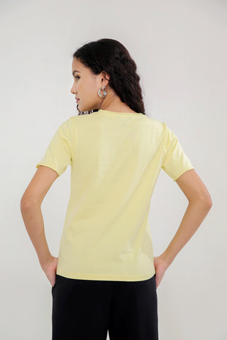 Roll-edge Jersey T-shirt