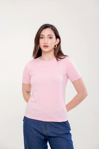 Roll-edge Jersey T-shirt