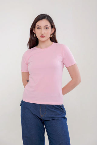 Roll-edge Jersey T-shirt