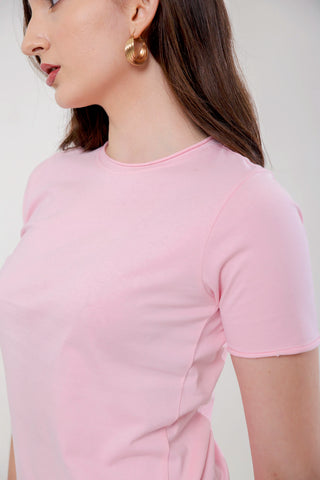 Roll-edge Jersey T-shirt