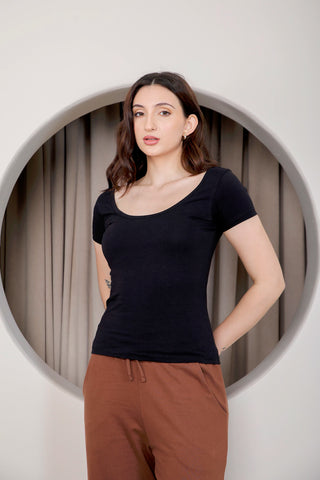 Slim Fit Scoopneck T-shirt