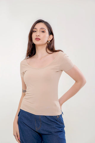 Slim Fit Scoopneck T-shirt